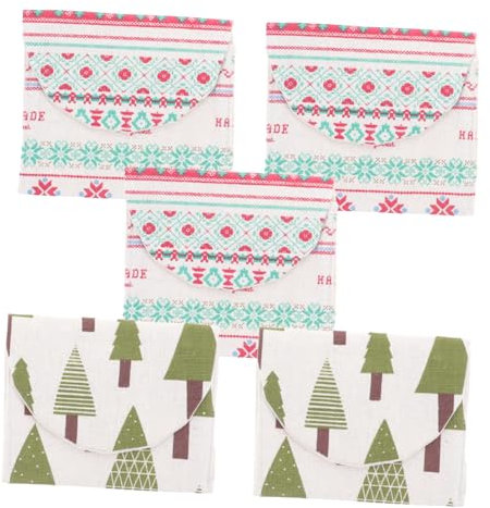 SEWOART Lot De 5 Pochettes De Rangement pour Serviettes Hygiéniques D'Extérieur Porte-Monnaie pour Femmes