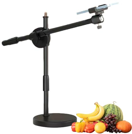LED Ring Lighting Phone Holder | Ring Selfie Light with Stand, Arm Joint Camera for Still Life Photography, Live Streaming