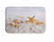 A.Monamour Badematten Badteppiche Badvorleger Strand Seaside Starfish Muschel Muscheln Auf Weißem Sand Tropischen Natur Nautisch Flanell Bad Matten Bereich Teppiche Boden Teppiche Fußmatten 40x60cm