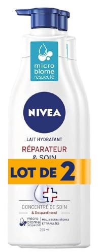 Nivea Body – Lait hydratant réparateur & soin – 250 ml – Lot de 2