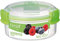 Sistema transparent/grün-SI951303 Vorratsdose 300ml in transparent/grün, Plastik, 11.5 x 11.5 x 5.8 cm