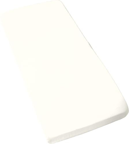 REDBEST Jersey- Stretch Baby- Spannbettlaken San Francisco 100% Baumwolle, weiß Größe 40x90 cm - weiche Qualität, bügelfrei, Rundumgummi, bis 6 cm Höhe