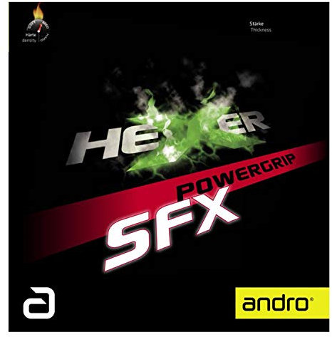 ANDRO Belag Hexer Powergrip SFX, schwarz, 2,1 mm