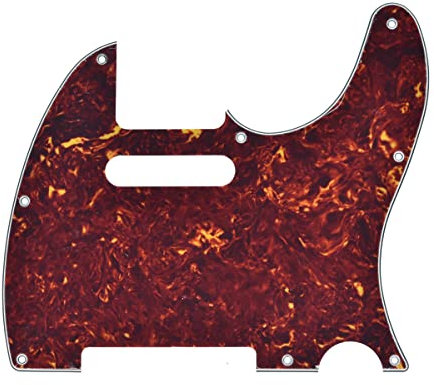 Dopro Schlagbrett für Tele Gitarre, 8 Löcher, passend für USA/Mexican Fender Telecaster Vintage Tortoise
