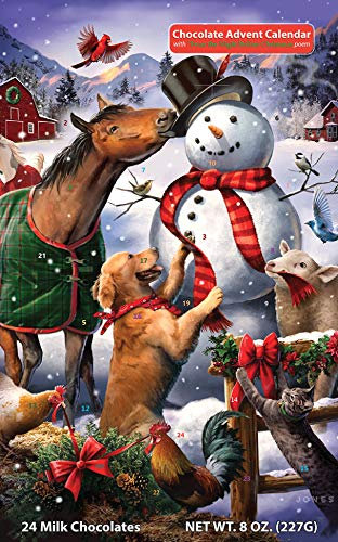 Winter Farm Fun Adventskalender Schokolade (Countdown bis Weihnachten)