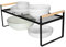 Thrarise Küchenregal Organizer, Gewürzregale, Eisen und Holzgriff, geeignet für Zuhause,Küche und küchenschrank organizer, schwarz (53x21x20)