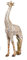 Small-Preis Giraffe Giraffen Giraffenpaar aus Kunststein Dekofiguren Afrika mit Spiegel Elementen sehr dekorativ (Einzelfigur 38 cm)