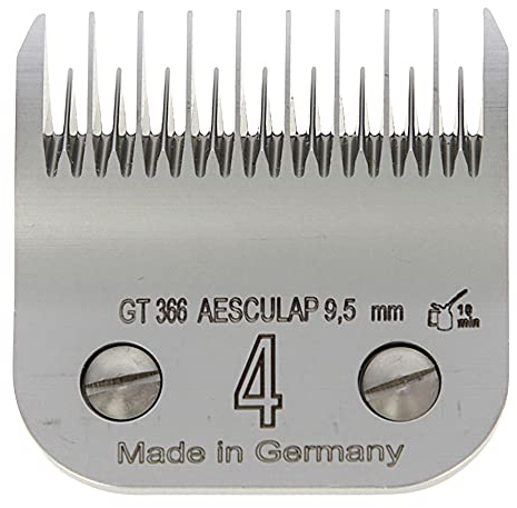 Kerbl GT366 SnapOn Aesculap Scherköpfe, 4 Scherkopf, 9.5mm Schnittlänge, 50 Stück