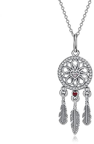 Damen Dream Catcher Halskette Feder Quaste Layered Anhänger Boho Stil Lange Halskette Mom Freundin Frau Geburtstagsgeschenk
