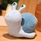 EXQULEG Plüschtier Schnecken Kuscheltiere,Plüschtier Spielzeug Plüsch Schnecken Stofftier Kinder Spielzeug Geschenk (Blau,30cm)