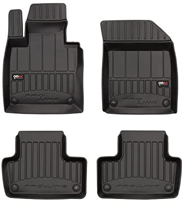 OMAC Gummi Fußmatten kompatibel mit Volvo XC60 2017-2025 Premium TPE Automatten Schwarz 4X
