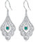 Boho Vintage Ohrringe 925 Sterling Silber Türkis Ohrringe Hängend Türkis Schmuck Boho Schmuck Geschenke für Frauen Damen