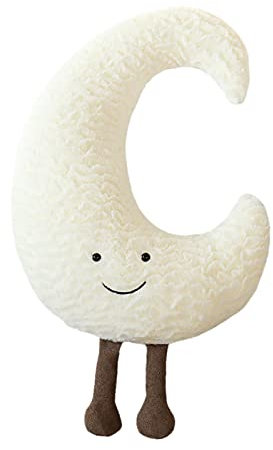 LIBOOI Kissen, 40 cm, Sonne, Wolke, Mond, Stern, dekoratives Kinderzimmerkissen, Wolke, weiches Dekor, gefülltes Kissen, Plüschkissen für Kinder, Nackenrolle, weiches Sofa, Raumdekoration