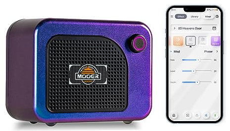 MOOER Hornet05i Portable Mini Guitar Amp for Practice, Bluetooth 5W and Chargeble Battery, 101 Effect Types with Delay/Mod/OD, Loop, Drum, Tuner for Electric Guitar