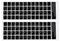 PATIKIL 2Pack Deutsch Tastatur Aufkleber Universelle Tastatur Ersatz Abdeckung Glatt für Laptop Schreibtisch Computer Schwarz Hintergrund Weiß Beschriftung