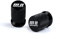 MOTO NOSTRA Ventilkappen Set 2 Stück CNC schwarz glanz universal kompatibel für Roller, Scooter, Vespa, Motorrad, Schaltmoped