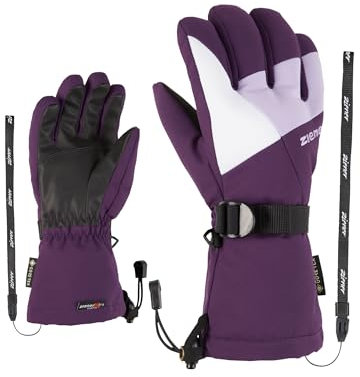 Ziener Kinder LANI Ski-Handschuhe/Wintersport | wasserdicht atmungsaktiv, dark violet, 4