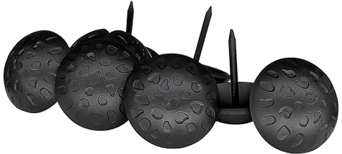 Sidco Supply 50 Pack - 1” Inch Iron Clavos - Decorative Nails - Black - Upholstery Tacks - Clavos - Antique Decorative Rustic Accent for Wood, Decorative Door Studs, Farm Barn Door, Furniture Nails