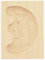 Teemando® Spekulatius-Form, Motiv Mond, Springerle-Formen für Kekse mit Motiv, Plätzchen-Ausstecher, Holz-Model-Backform, 8cm, aus Holz