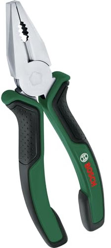 Bosch Pinza Universale Pinza Universale Durevole, Precisa; Rivestimento Softgrip Ergonomico; Superficie Placcata in Nichel, Pinze combinate