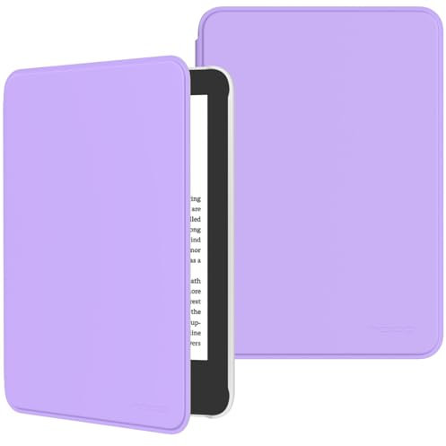 MoKo Case Fits 6 All-New Kindle (11th Generation 2024/2022 Release), Lightweight Shell Cover Full Protection with Auto Wake/Sleep for Kindle 2024/2022 11th Gen e-Reader, Lilac