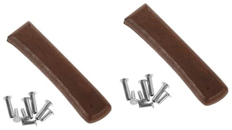 Garneck 2 Sätze Zubehör für Werkzeuggriffe Messergriff Holz messer set Küchenschneider Griff rutschfester Handgriff austauschbar Dusche Befestigung Griffigkeit Hackmesser hölzern