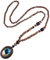 Teegxddy Halskette Damen,Halskette Herren,Surferkette Damen,Buddha Kette,Halskette Aus Holzperlen,Lange Halskette Im Ethno-Stil,Halskette Mit Bodhi-Anhänger Aus Holzperlen(B)