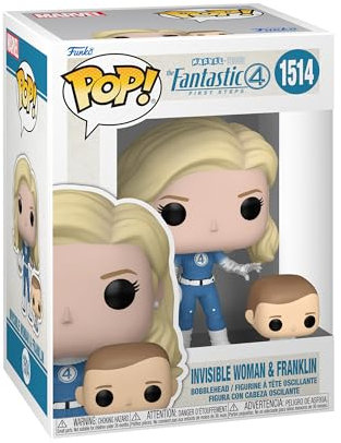 Funko Pop! & Buddy: Fantastic Four (2025) - Invisible Woman - Vinyl-Sammelfigur - Geschenkidee - Offizielle Handelswaren - Spielzeug Für Kinder und Erwachsene - Movies Fans