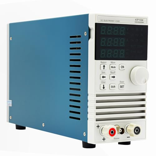 KP184 Single Channel DC Electronic Load Tester, Elektronischer Lasttester, 4-Lastmodi (CC/CV/CW/CR), LED-Beleuchtung, Stromquelle, Ladegerät und Akku