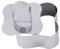 IMIKEYA Form Mit Drücker Gitter Backform Gestalter Ring Bausatz Einhorn-ausstecher Grad Teigschneider Ausstechform Ananas Babyparty-ausstecher Nudelholz Keksausstecher Korb Mousse Silver