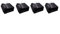 4x Leiterfüße Set für Traversen Aussenschuh in verschiedenen Größen aus TPU UV-Resist passend für viele Leitertypen Holmgrößen Anti Rutsch (61x20)