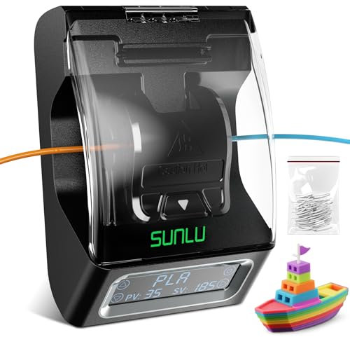 SUNLU Offizieller Filamentschweißer [240°C Schnellheizung] für 3D-Drucker – Kompatibel mit PLA/ABS/PETG, Filamentverbinder 1.75mm mit 200 PTFE-Hülsen, Einfache Bedienung&Professionelle Spleißtechnik
