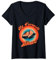 Damen Rollerskater My Shoes Rollschuh Disco T-Shirt mit V-Ausschnitt