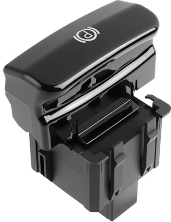 Botón freno de mano, Interruptor de freno de mano electrónico OEM 470703, botón freno de aparcamiento para C4, C4 Picasso 1, Grand Picasso 1, DS4 (2006-2019) 3008 5008, negro brillante