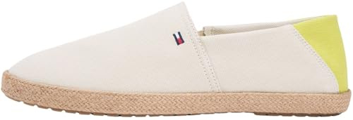Tommy Hilfiger Herren Espadrilles Core Textile aus Canvas, Beige (Classic Beige), 43