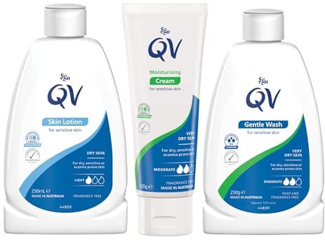 QV Try Me Starter Bundle: Gentle Wash 250g, Skin Lotion 250g, Cream 100g