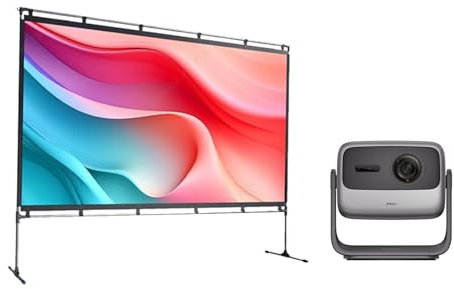 JMGO N1S Pro Videoprojecteur 4K Triple Laser + Écran de projecteur 100 Pouces