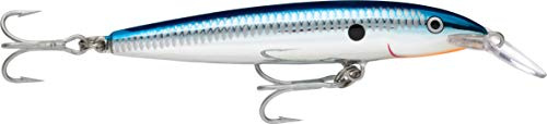 Rapala - Floating Magnum Angelköder - Angelzubehör aus Balsaholz - Süßwasser Spinnköder - Lauftiefe 2,7-3,3m - Fischköder 11cm, 15g - Hergestellt in Estland - Silver Blue