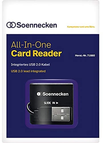 Soennecken Kartenleser 71660 USB 2.0 schwarz