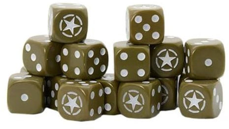 Warlord Games Bolt Action Allied Star D6 Pack (16)