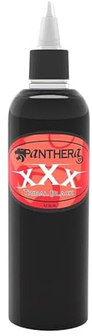 Panthera Tattoo Ink - XXX Tribal Black - 5oz Bottle, Tattoo Supplies