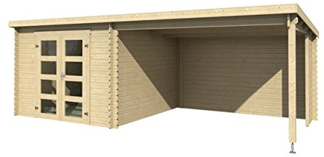 Lasita Maja Ltd Novia 275 Plus-Log Cabin, Wooden Garden Room, Timber Summerhouse, Home Office, Outdoor Gym by Buttercup Farm.