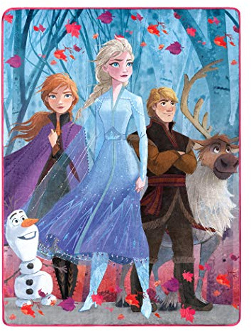 Disney 'Falling Leaves' Überwurfdecke, seidig, 116,8 x 152,4 cm