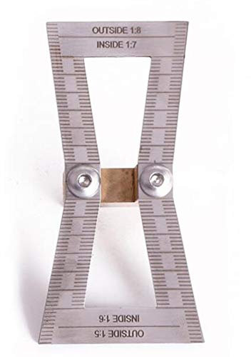 Dovetail Marker Saw Kit, Hand Cut Wood Joints Marking Gauge Dovetail Guide Corner Clamp Tool with Scale, Dovetail Template Size 1:5-1:6 and 1:7-1:8 for Woodworking