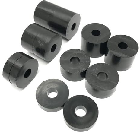 Hawkeng 6mm (M6) Nylon Spacers Standoff Washers (12 Pack) 4 x 15mm, 4 x 10mm, 4 x 5mm - Black