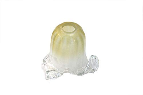 ILAB Verre Murano Coupe de rechange E14 Lustres, Applique, Lumette, Lampadaire, Art tap049 Diamètre : 14 cm, Hauteur : 12,5 cm, Diamètre trou : 2,9 cm Remplacement Lustre, Pièce de rechange Verre