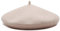 KONO Frauen Baskenmütze Französische Art Beanie Cap Winter Warm Wolle Baskenmütze Damen (Beige)