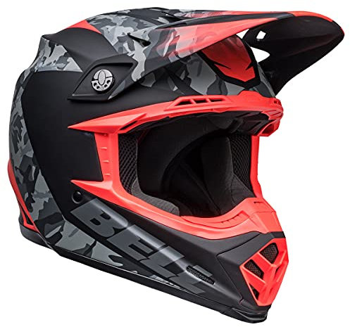 Bell Moto-9 MIPS Dirt Helm (Venom Matt Black Camo/Infared - X-Large)