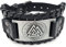 AB Viking Crafts Vikings Wikinger Armband Valknut Wotansknoten Leder Metall schwarz silber