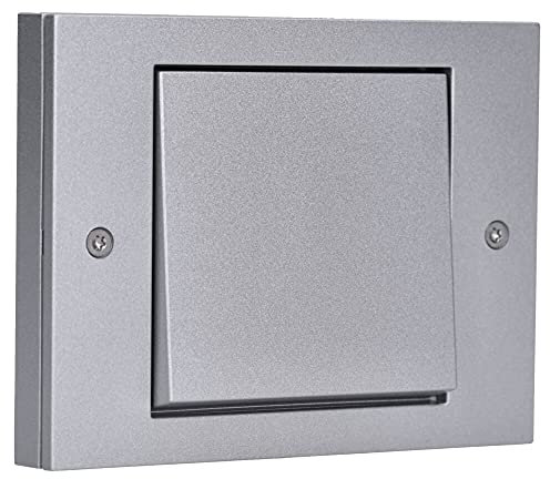 Gira TX 44 Alu Komplett-Set Wechselschalter 310600 Wippe 329665 Rahmen 021165 Feuchtraum IP44